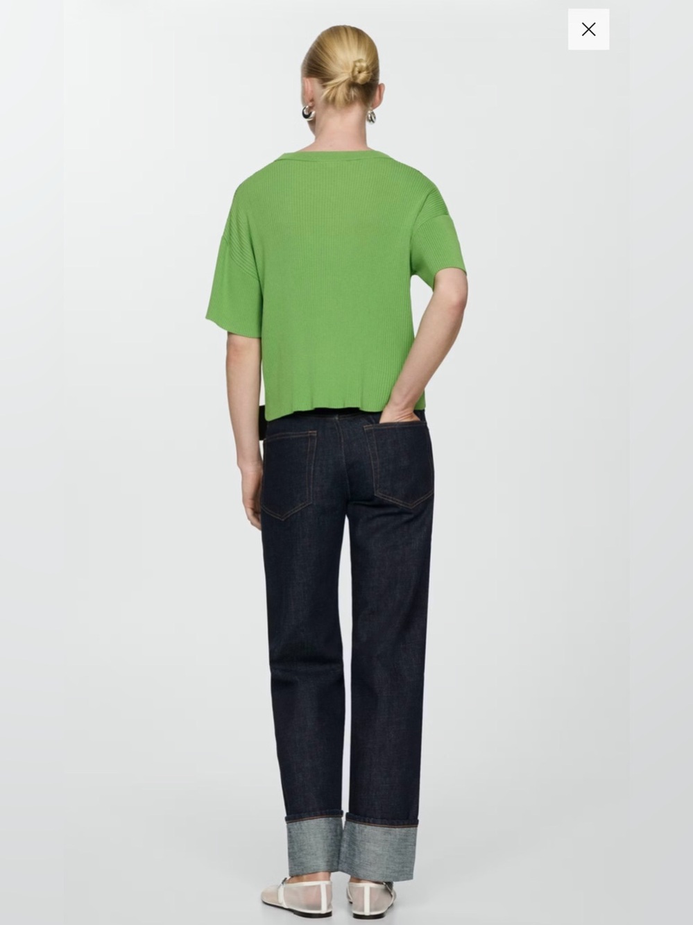Mango Ribbed Knit Top - Picture 3 of 5